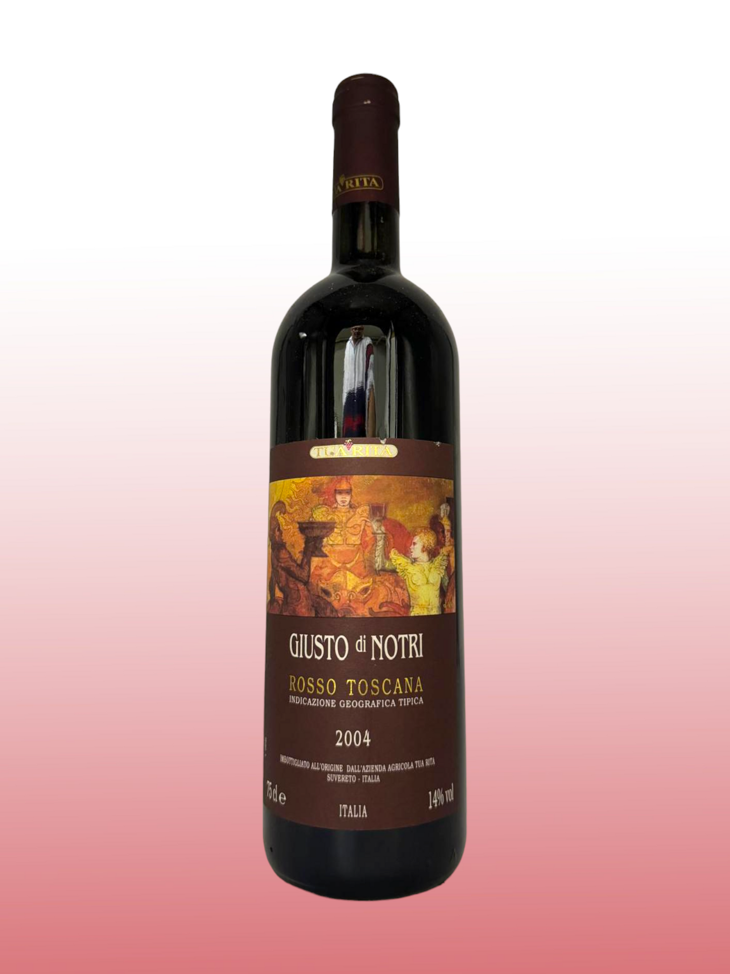 Eine Flasche 2004 Giusto di Notri Toscana Wein.