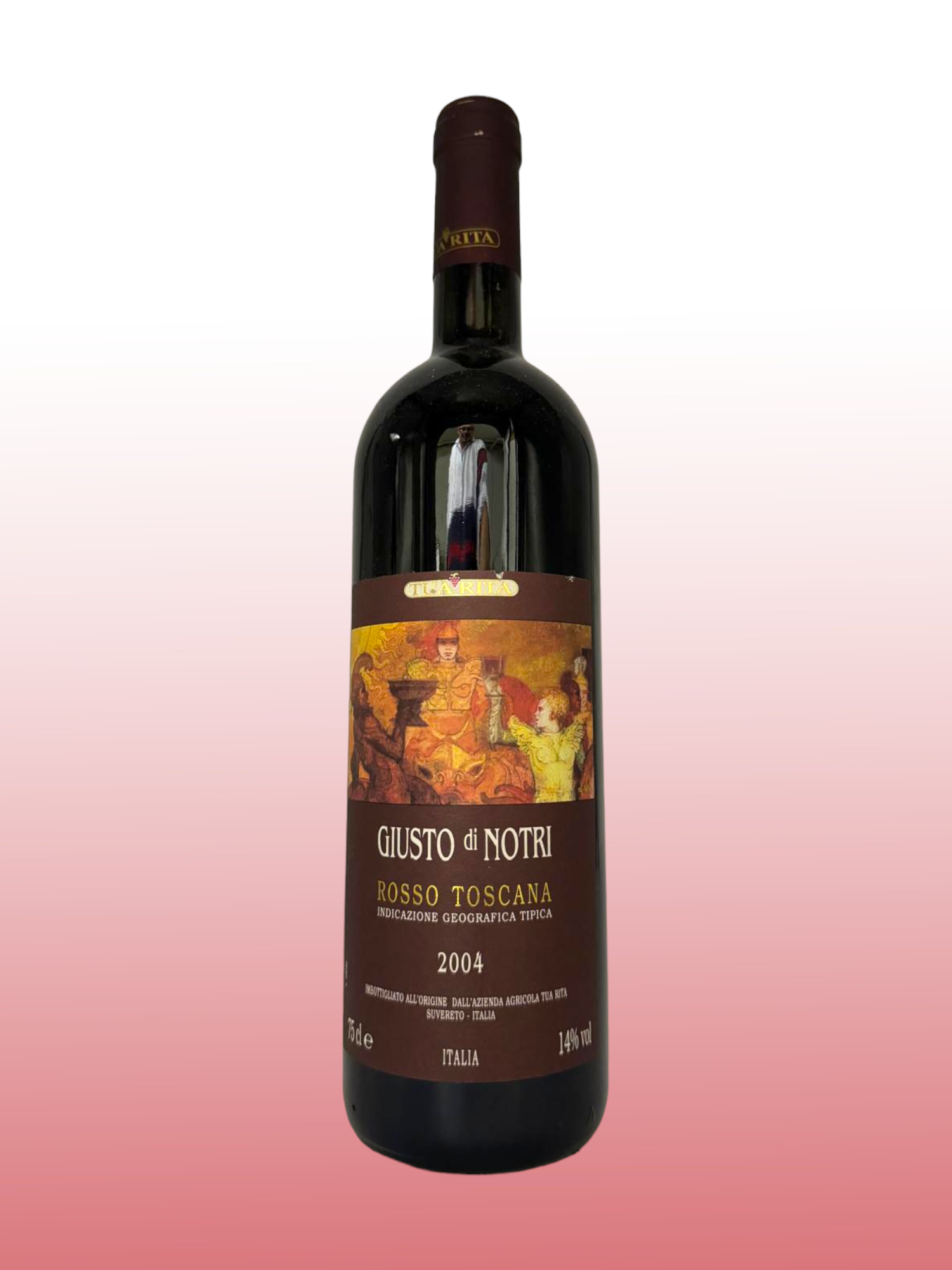 Eine Flasche 2004 Giusto di Notri Toscana Wein.