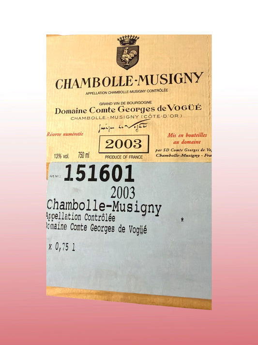 2003 Chambolle-Musigny – Domaine Comte Georges de Vogüé